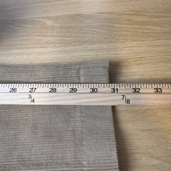 Lands End Mens 35 Traditional Fit Corduroy Pants Tan Khaki 100% Cotton - Picture 10 of 11